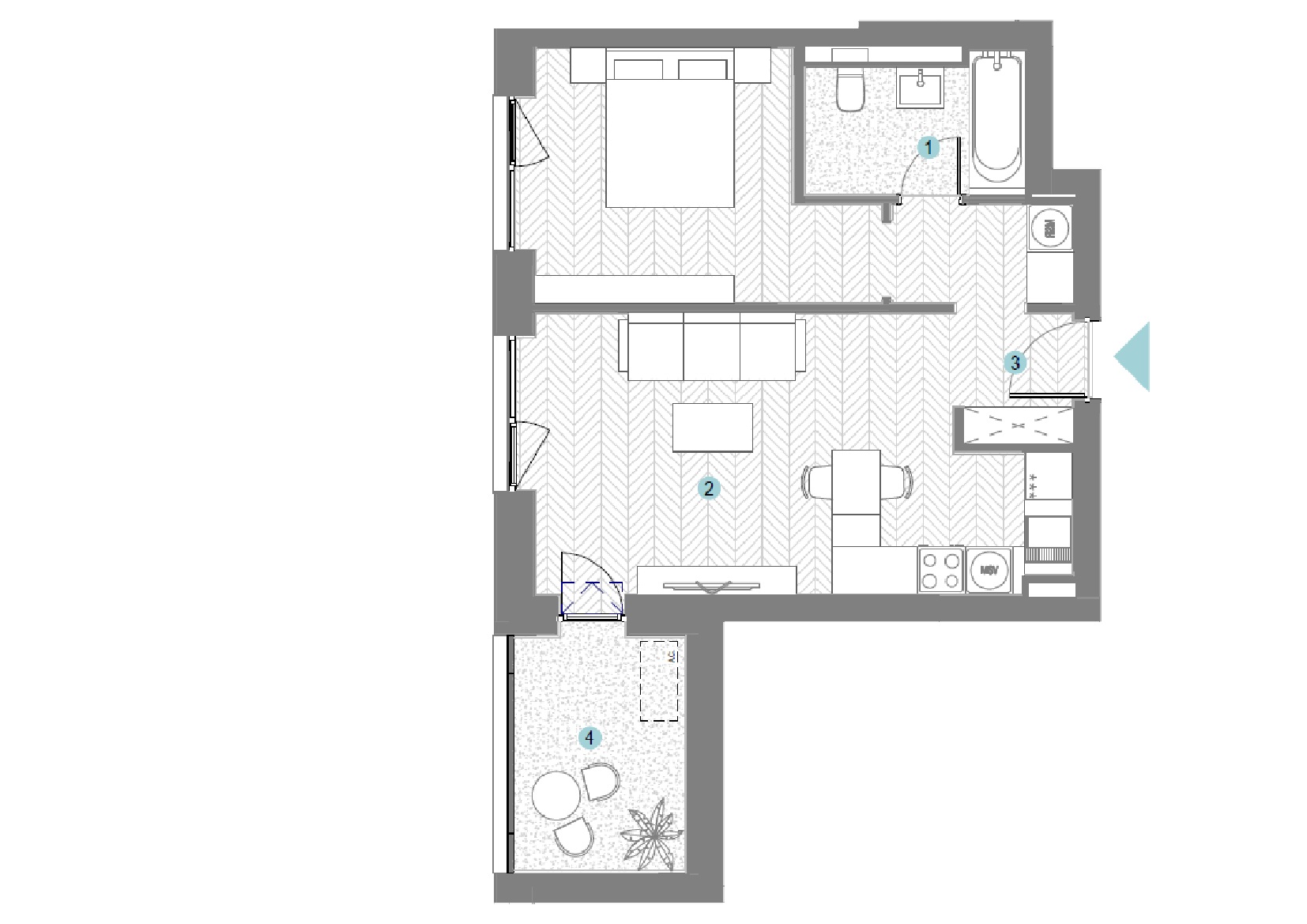 Studio S01A Faza 3 Silk District