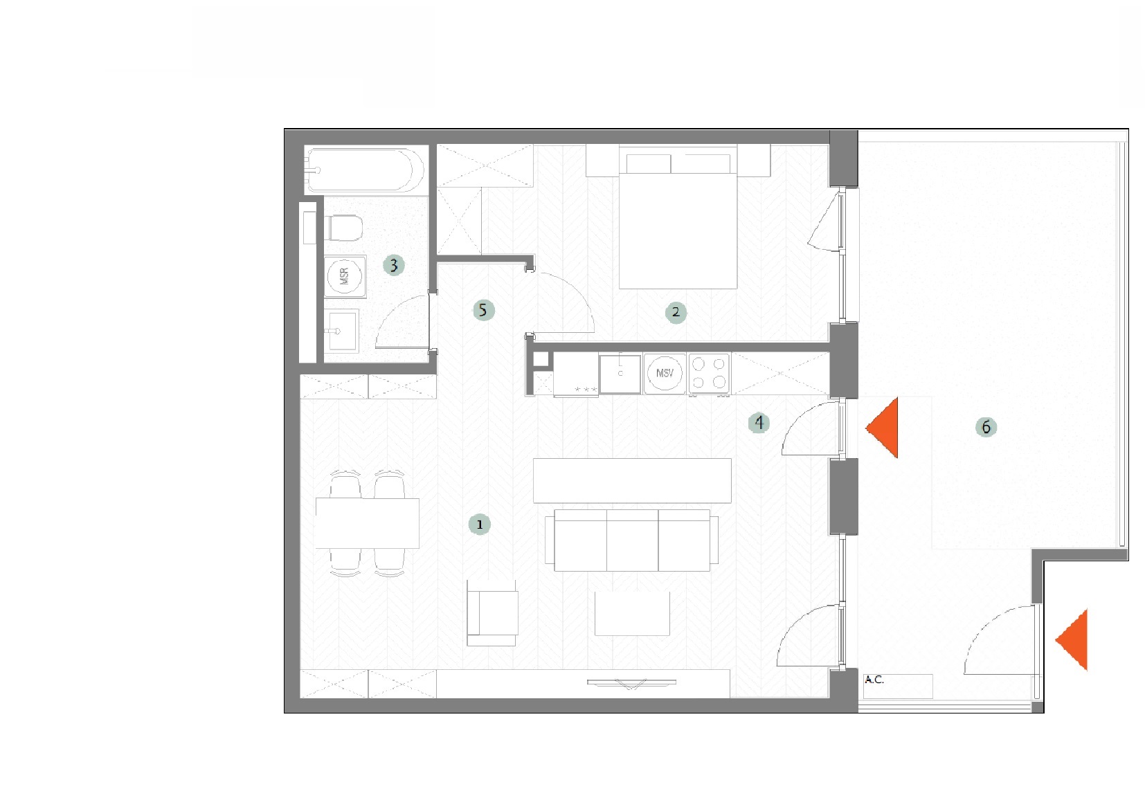Foto Plan Maisonette 2 camere 2R18_13.08.2025