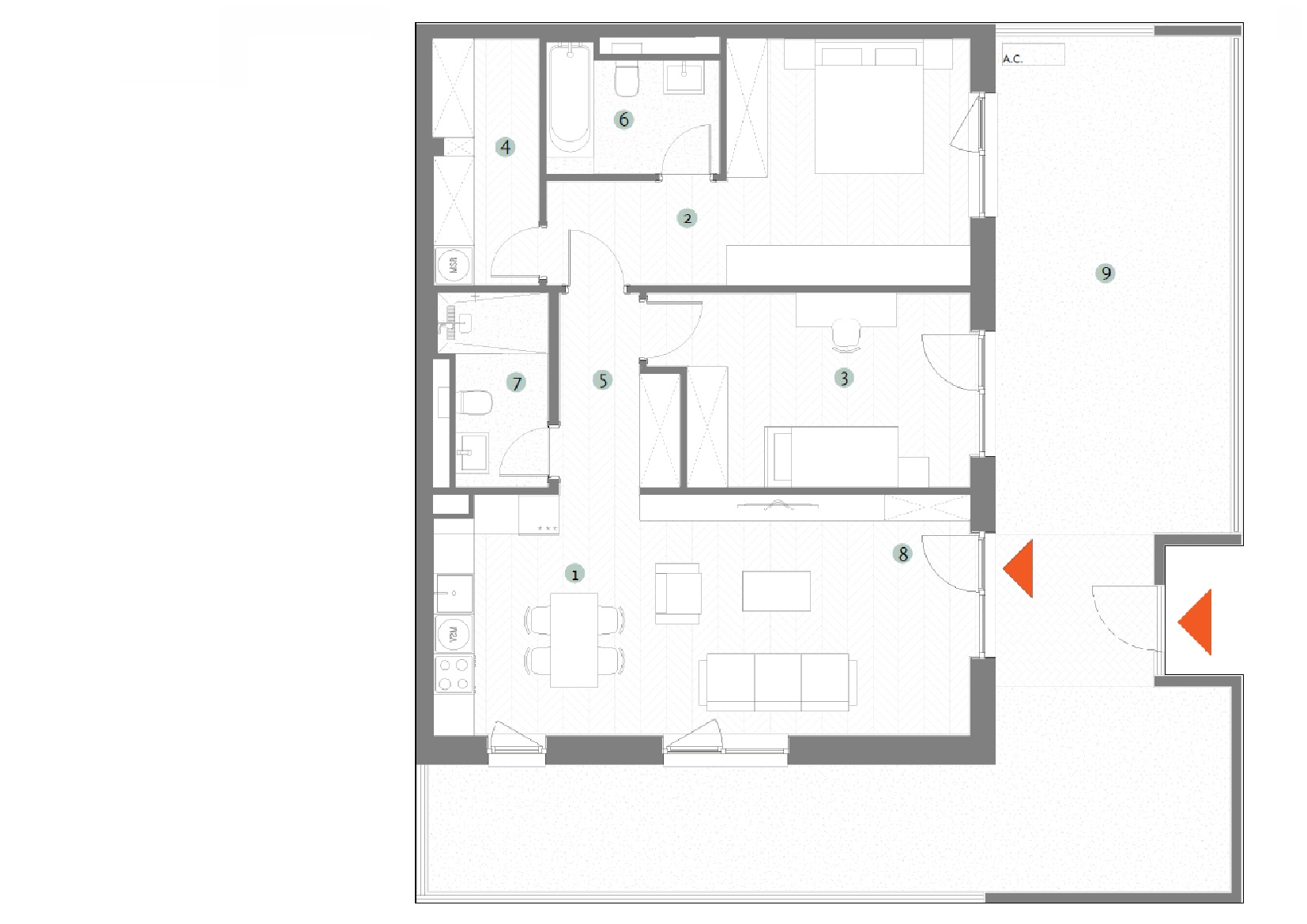 Foto Plan Maisonette 3 camere 3R17B_13.08.2025